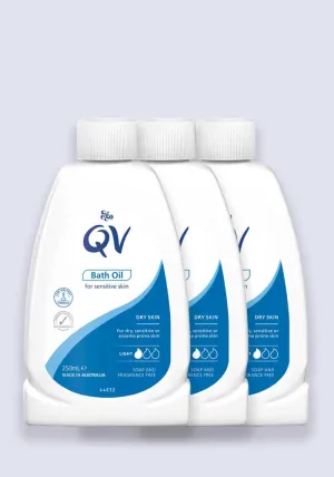 QV Bath Oil Cleanser for Dry Skin Conditions 250ml - 3 Pack Saver