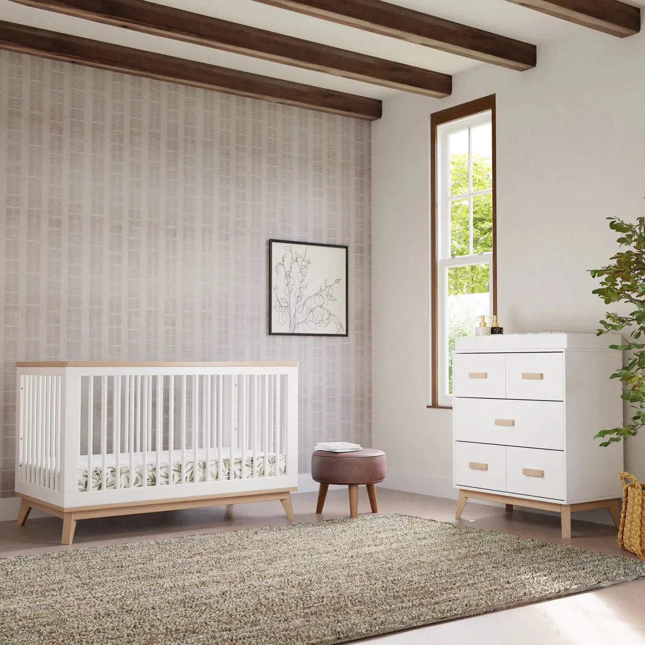 Scoot 3-in-1 Convertible Crib with Toddler Bed Conversion Kit