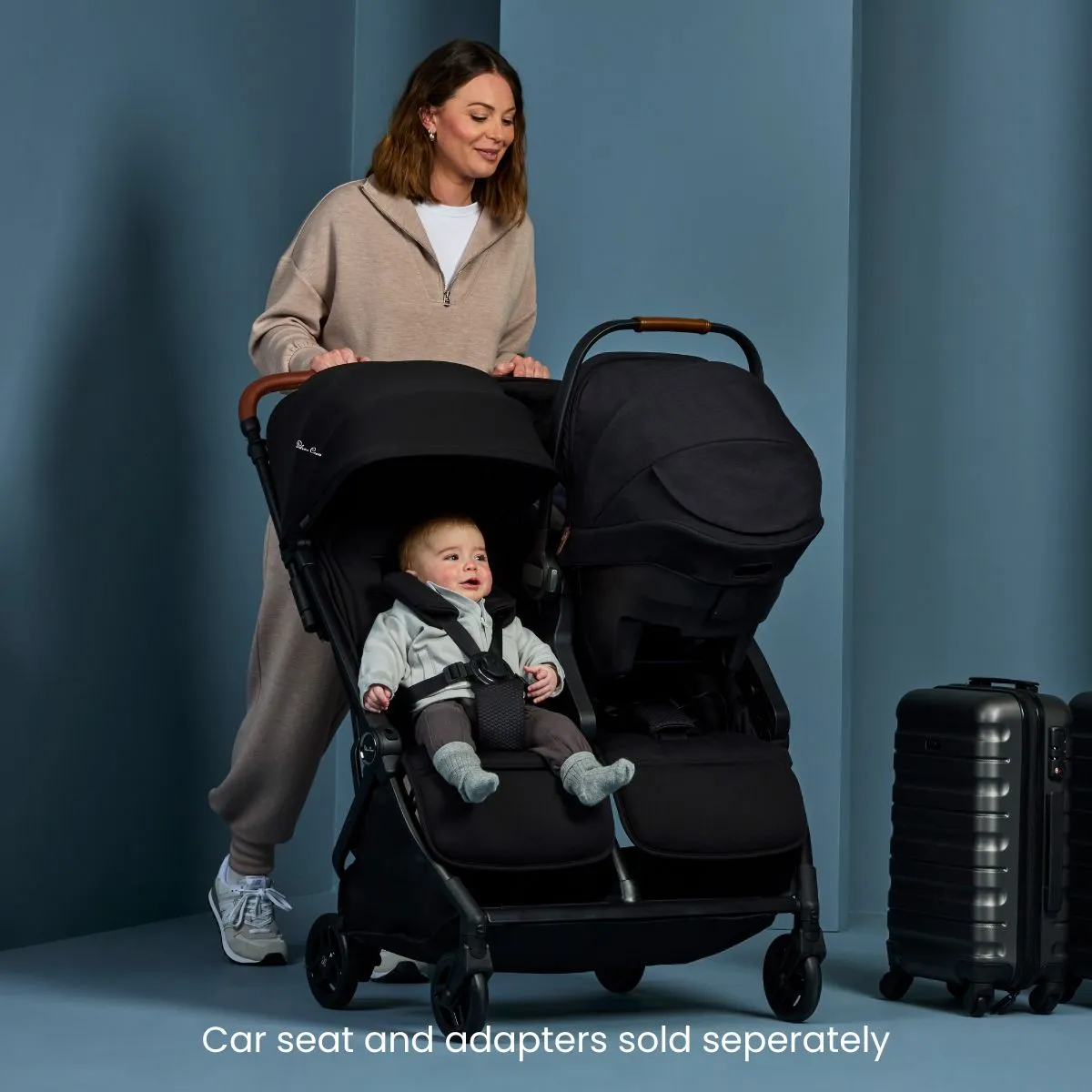 Silver Cross Jet Double Compact Side by Side Stroller