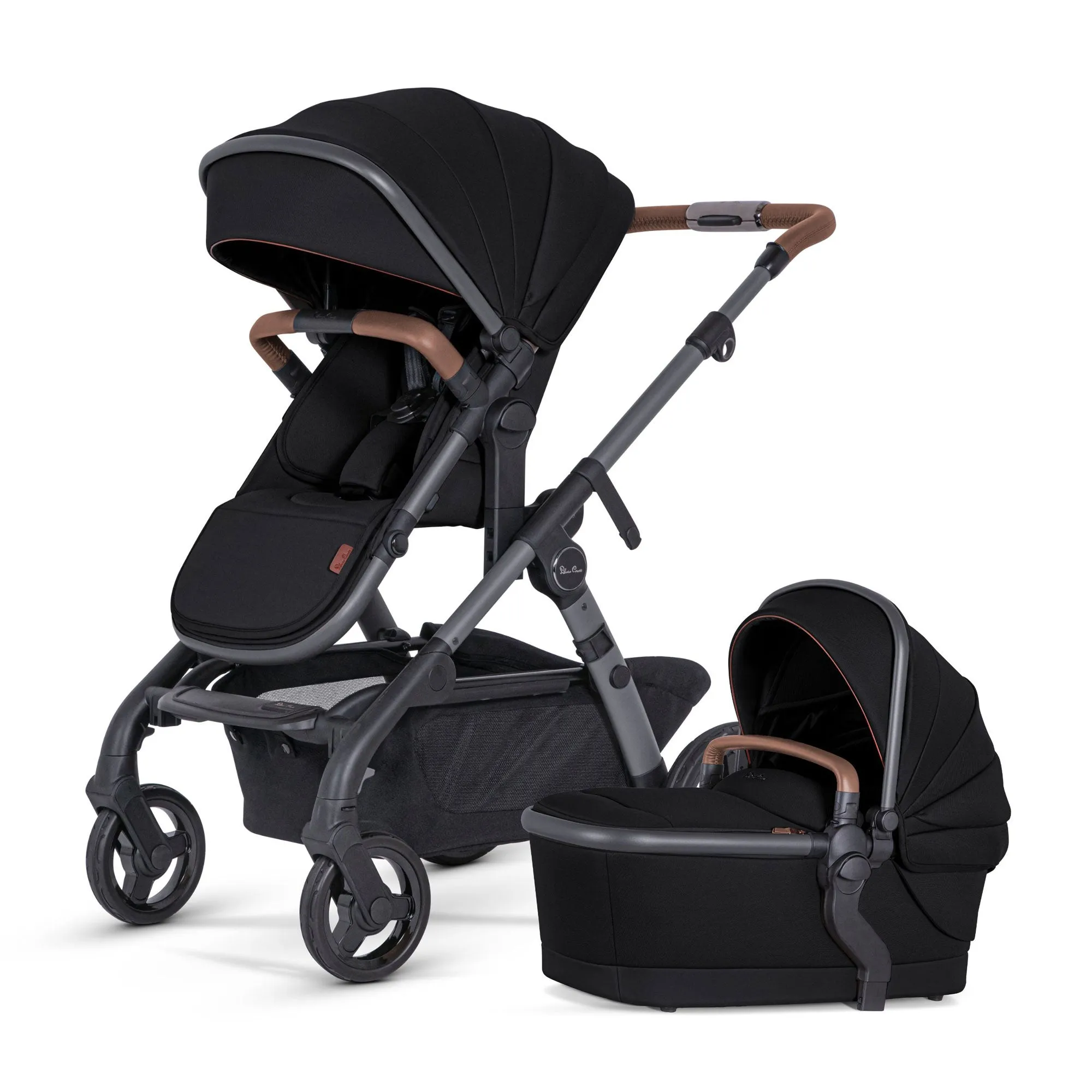 Silver Cross Wave 3 Complete Bundle - Seat, Bassinet,   Tandem Seat
