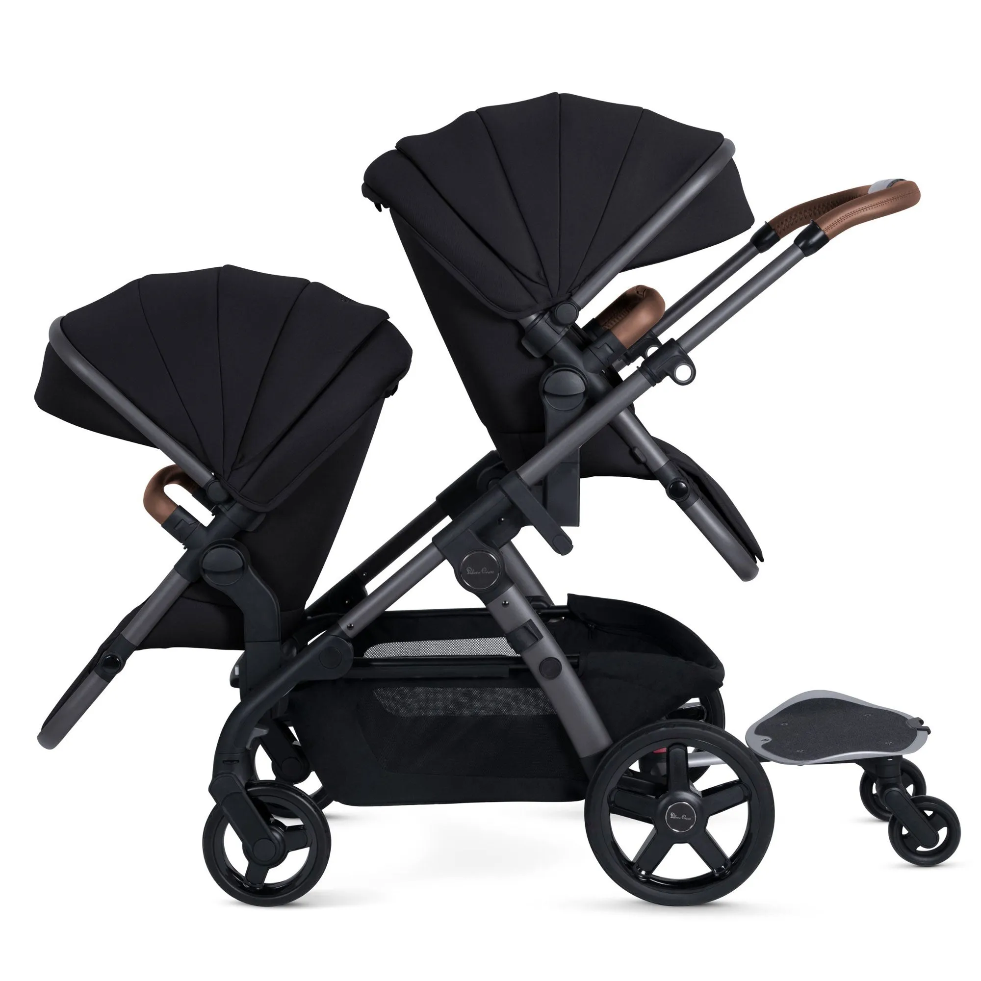 Silver Cross Wave 3 Complete Bundle - Seat, Bassinet,   Tandem Seat