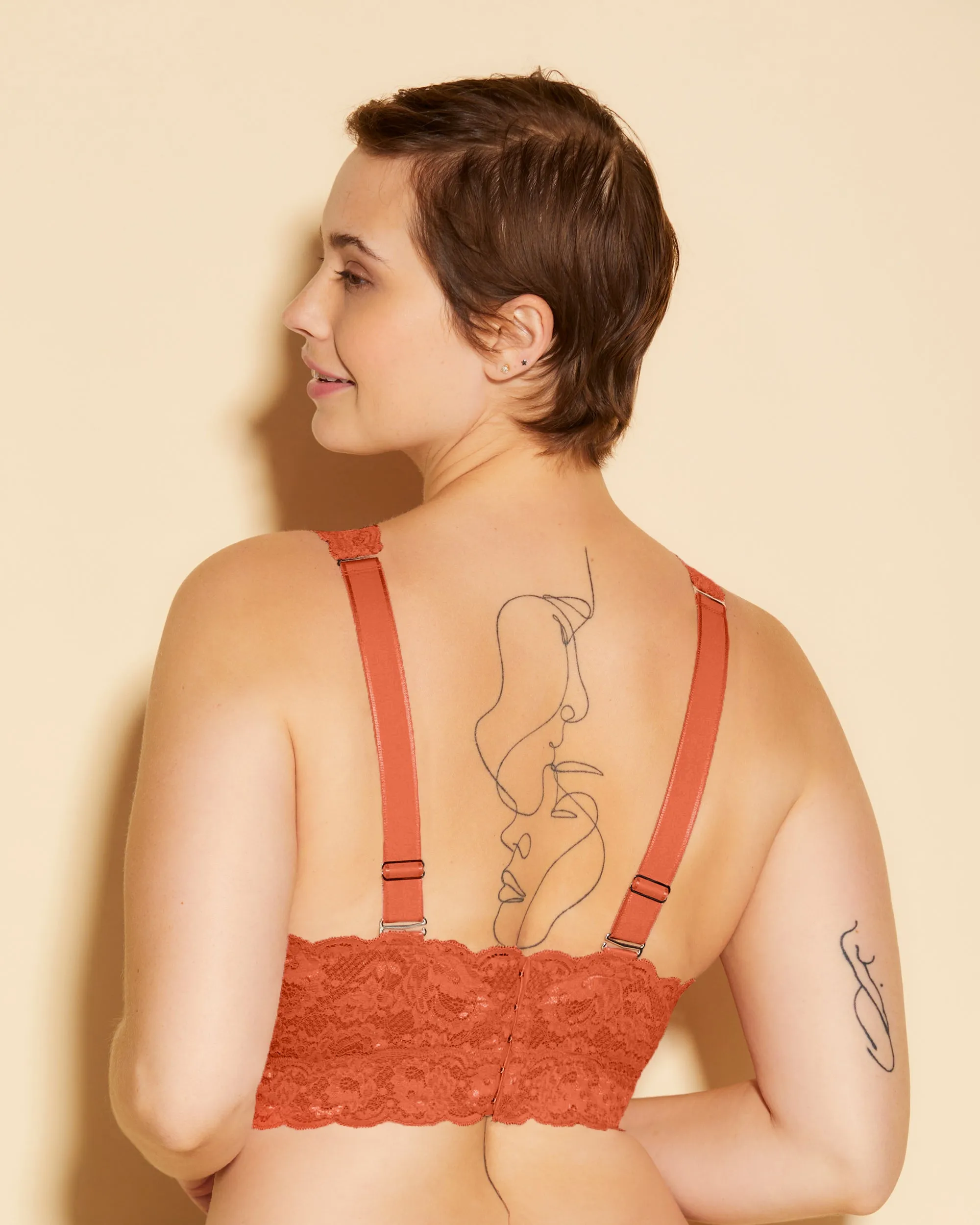 Super Curvy Plungie Longline Bralette