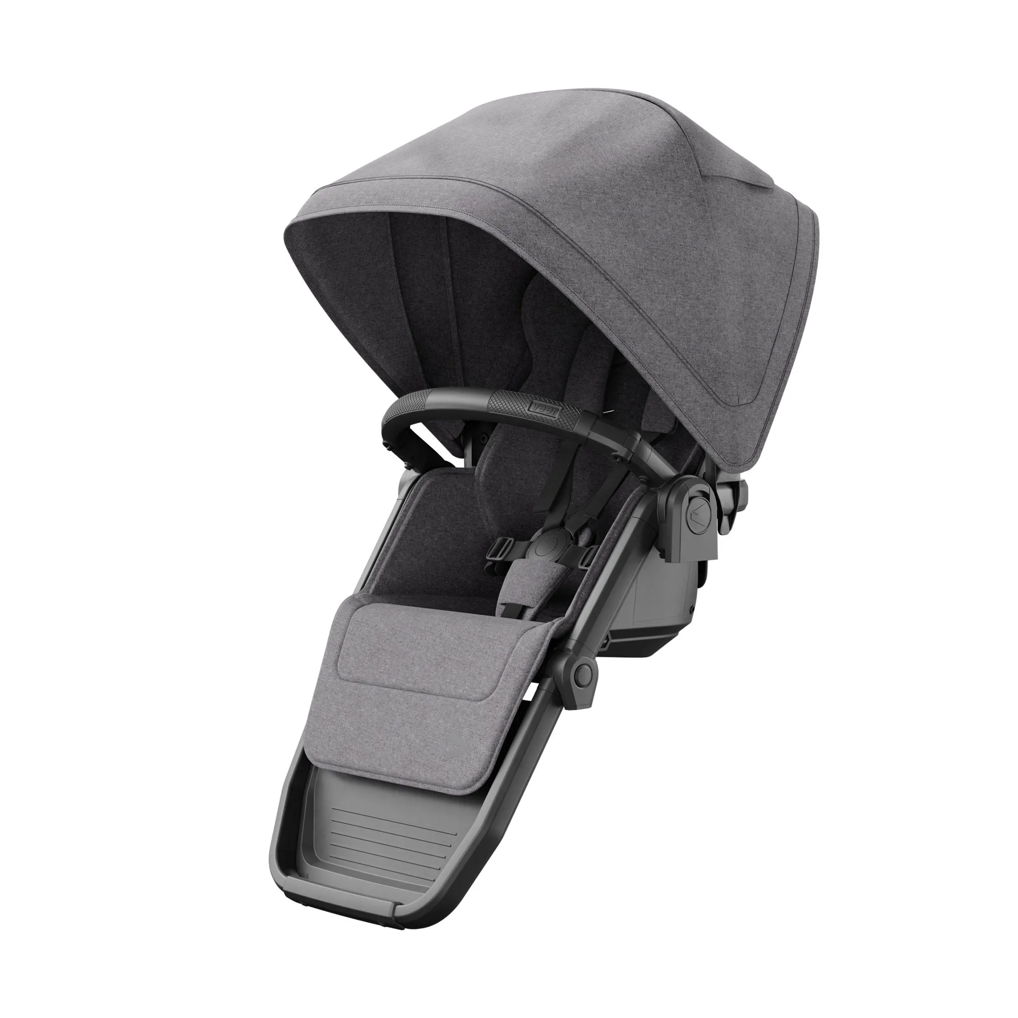 Veer Switch&Roll Leather Kit Luxe Bundle - &Roll Stroller Frame / Switchback Seat Luxe / Genuine Napa Leather Grips for Handle and Armbar - Saddle