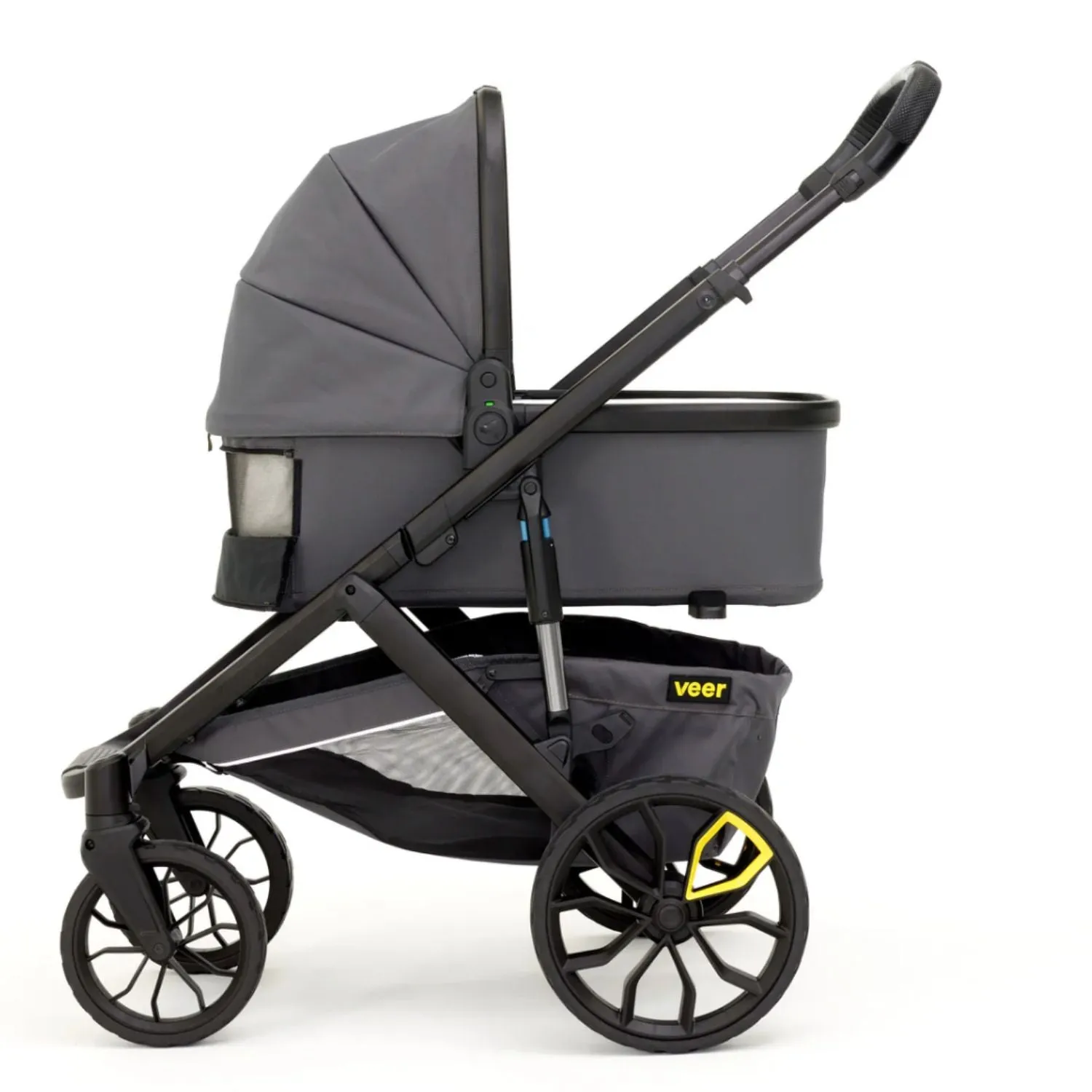 Veer Switch&Roll Luxe Infant Essentials Bundle - &Roll Stroller Frame / Switchback Seat Luxe / Bassinet